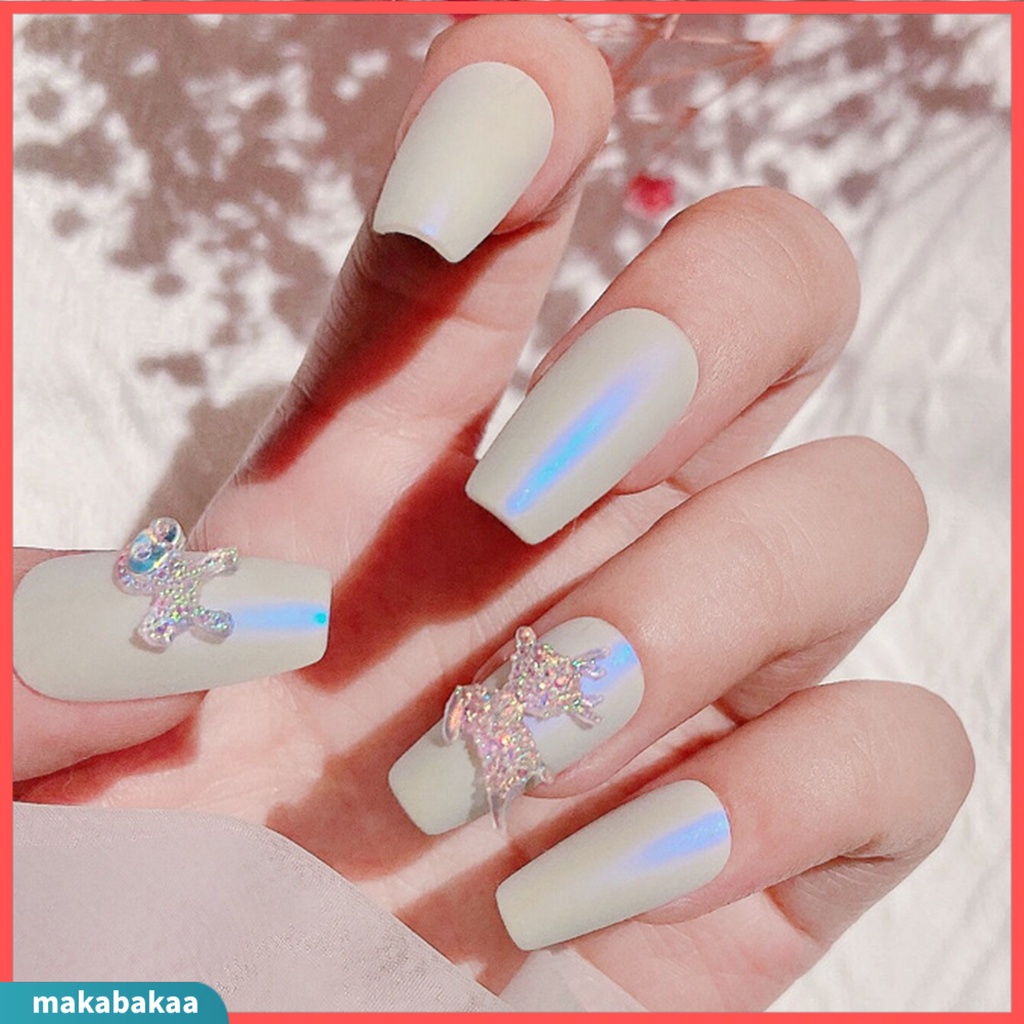 Set 30 phụ kiện trang trí móng hình vương miện đính đá xinh xắn