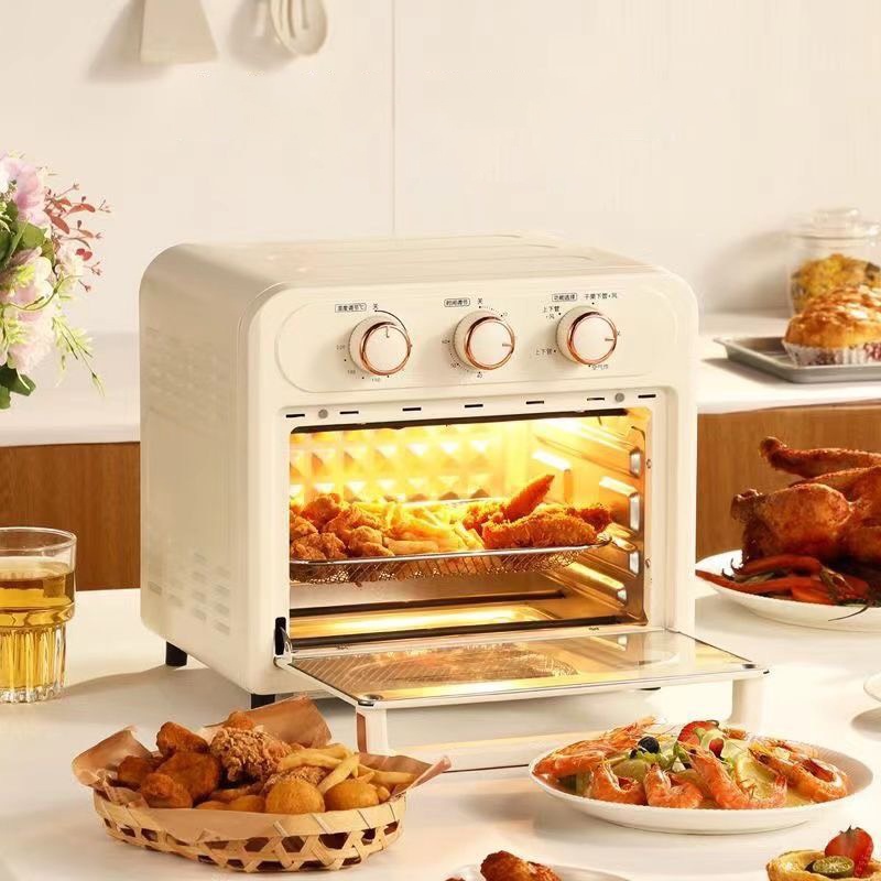 Nồi Chiên Không Dầu Kim Loại Dung Tích Lớn 15L Lò Nướng Đa Năng Công Suất Cao