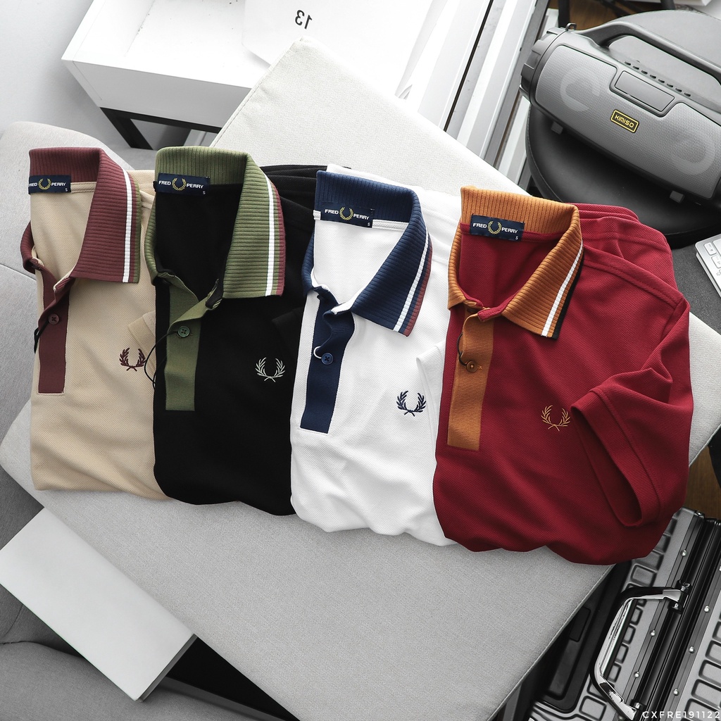 [ XUẤT XỊN ] Áo thun polo thời trang , áo thun cổ trụ nam, mắt vải cá mập xịn mịn, phối viền tinh tế 191122