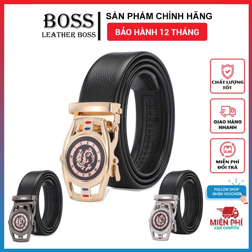 Thắt Lưng Nam Thời Trang Cao Cấp, Dây Nịt Nam Có Khóa Tự Động Thông Minh [ Tặng Kèm Hộp Đựng ]