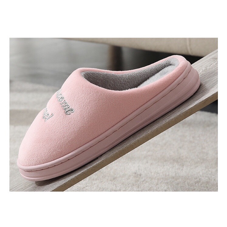 Dép Bông đi trong nhà Unisex Hình Mèo, Đế Cao Su Dẻo, Dép Lông Mịn siêu Kute. SC04