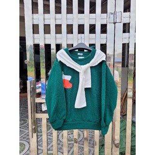 Áo sweater Đôi tất Noel xinh xắn