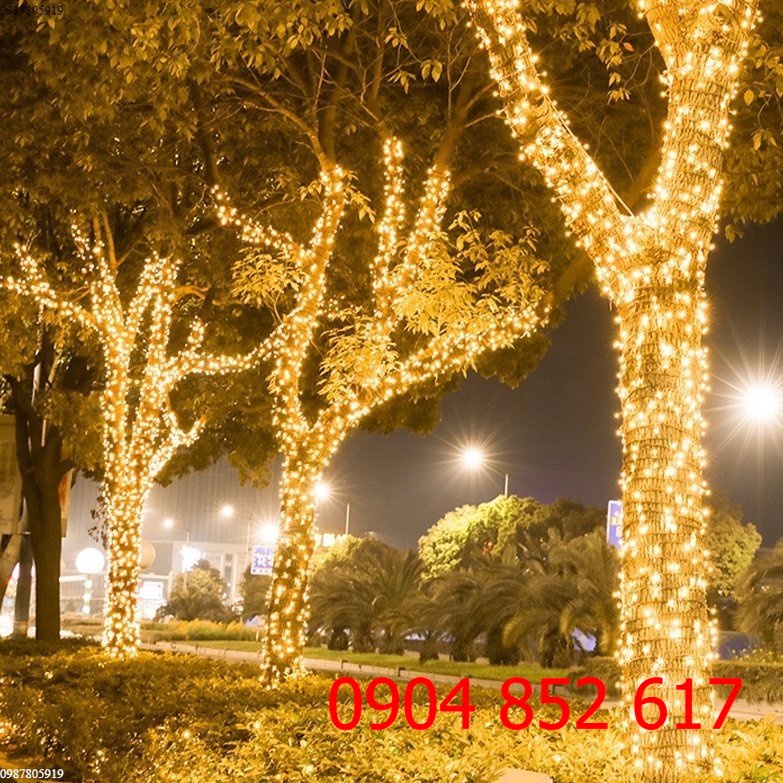 Đèn Led Dây Trang Trí 50M 100M 20M ⚡𝗖𝗵𝗼̂́𝗻𝗴 𝗡𝘂̛𝗼̛́𝗰⚡ Đèn Nháy Trang Trí Noel, Quán Cà Phê,Led Cuốn Cây Ngoài trời