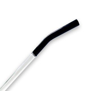 Ống hút thuỷ tinh 2 màu 20cm  đường kính 8mm loại dày