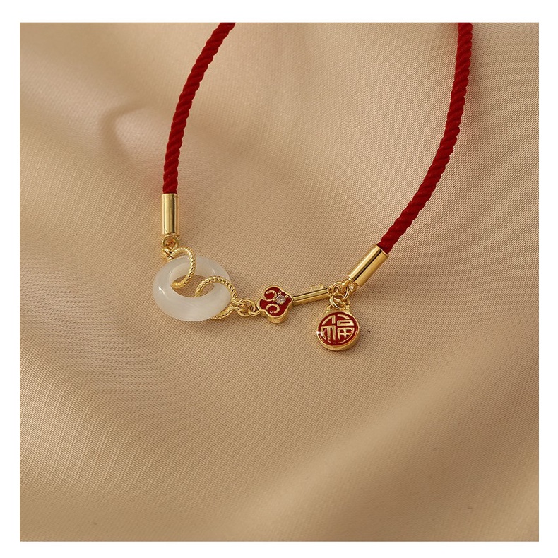 2023 Năm Mới Bình An Khóa Dây Đỏ Vòng Đeo Tay Cho Nữ Mão Vòng Tay Tặng Điềm Lành vòng Tay