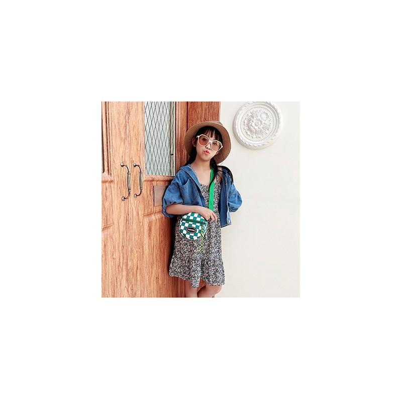 PVN55430 Túi Đeo Chéo Mini Hình Tròn Họa Tiết Kẻ Sọc Dành Cho Bé Trai Và Bé Gái Giá Rẻ