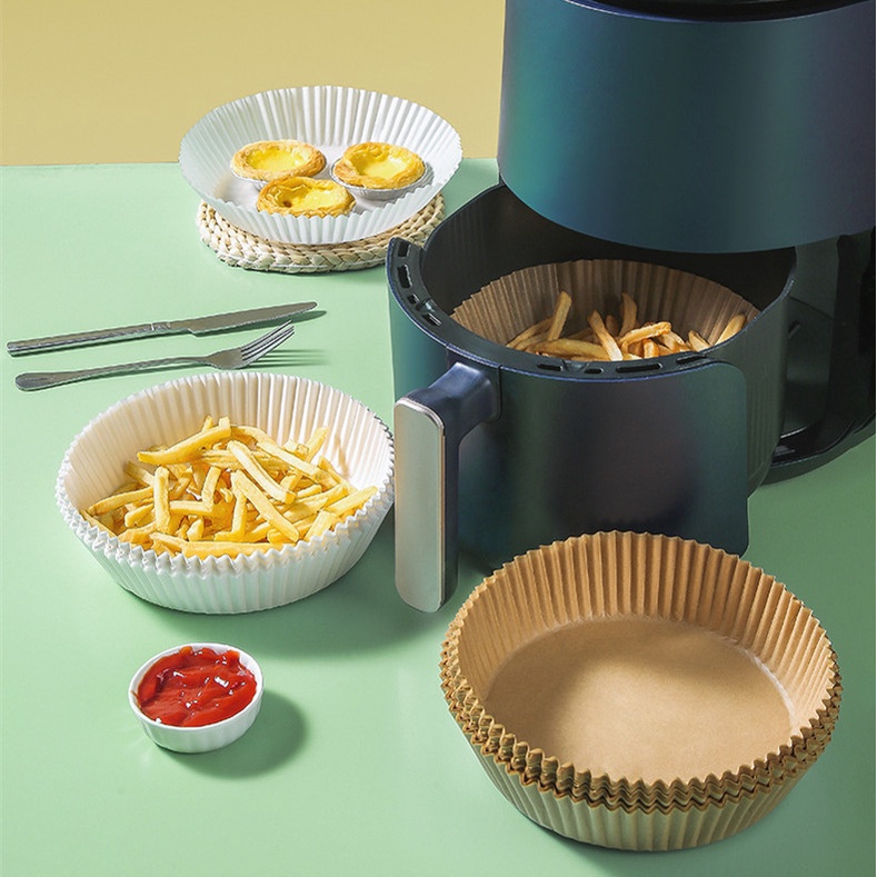 Set 30-50-100 Miếng Giấy Lót Nồi Chiên Hình Khuôn Bánh - Giảm Thiểu Tối Đa Dầu Mỡ Bám Vào Nồi Chiên 88337
