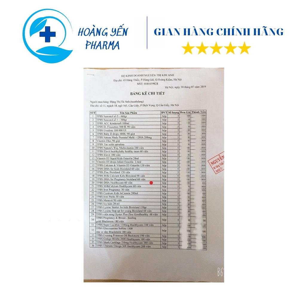 Sụn vi cá mập Healthy Care Sharke Cartilage 750mg 200 viên Úc, hỗ trợ các vấn đề về xương khớp-Hoàng Yến Pharma