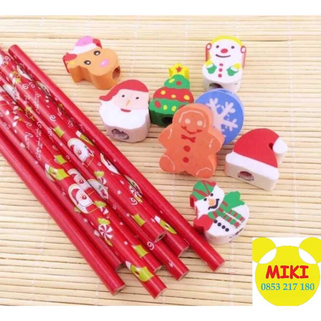 BÚT CHÌ ĐẦU GÔM NOEL