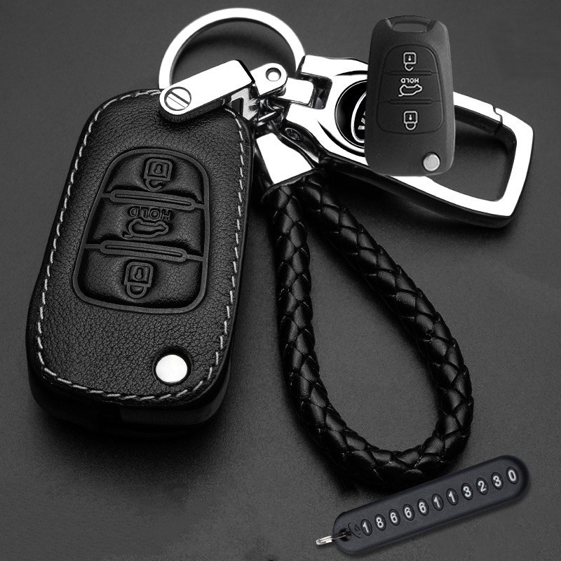 Bao Da Bảo Vệ Chìa Khóa Điều Khiển Từ Xa Cho Xe Hơi KIA Forte / Forte Koup