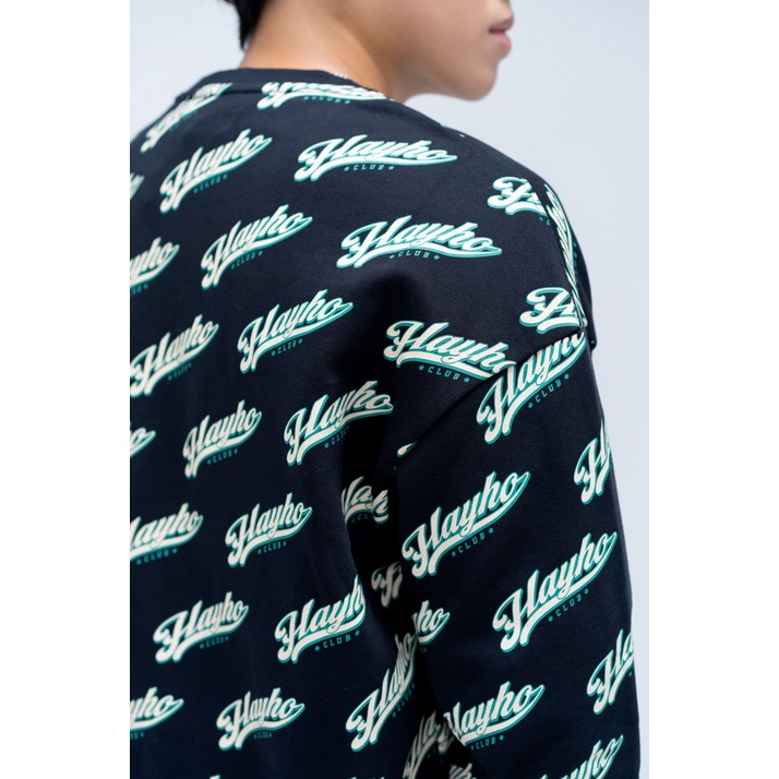 Áo Ni Không Mũ Unisex BOO Dáng Rộng In Pattern Hayho