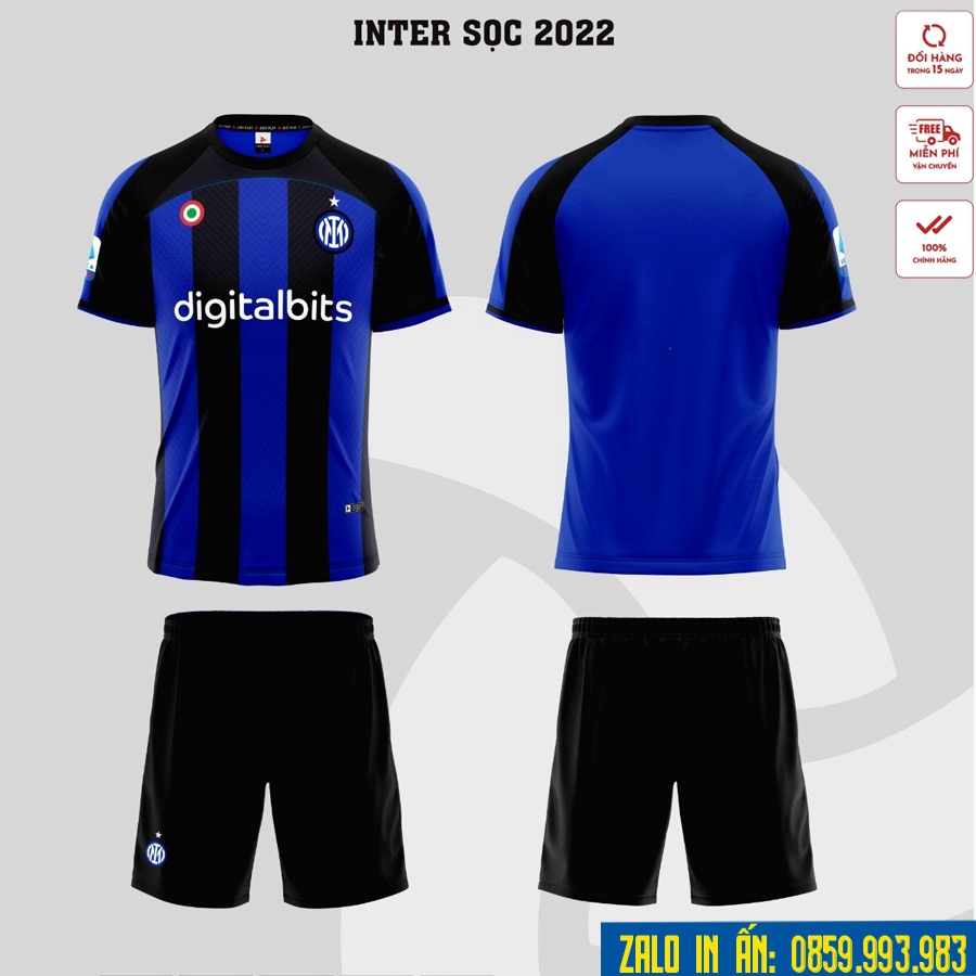 Bộ Quần Áo Bóng Đá Inter Milan Thun Lạnh Cao Cấp Mới Nhất A12