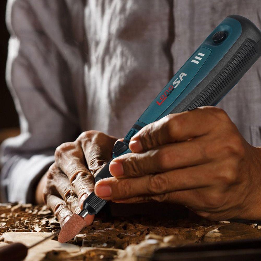 Máy Khoan Điện Mini Không Dây Dùng Điêu Khắc Đá Ngọc Bích Có Thể Sạc Lại