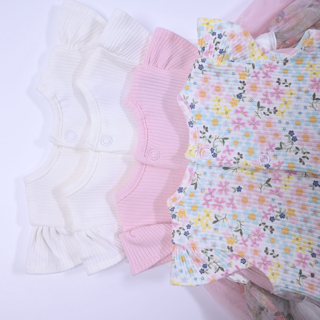 Váy công chúa bé gái 0-6 tháng ORIGAMI bodysuit sơ sinh ORIGAMI váy đầm xuất dư cho bé