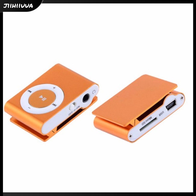 Loa Nghe Nhạc Mp3 Mini Dạng Kẹp Có Dây Cáp Sạc Usb Và Tai Nghe 3.5mm Hỗ Trợ Thẻ Tf