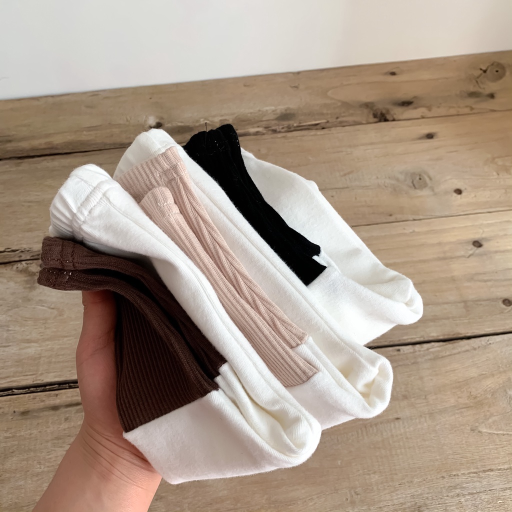 Quần Legging Cotton Dài Dáng Rộng Thời Trang Dành Cho Bé 0-12 Tháng Tuổi