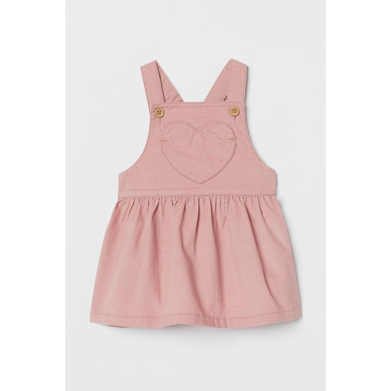 Váy Yếm nhung đỏ HM H&M _ hàng chính hãng Anh