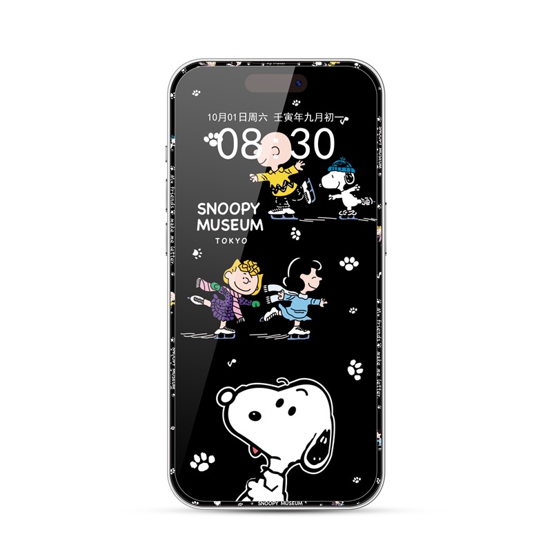 Kính Cường Lực HD Bảo Vệ Toàn Màn Hình Họa Tiết Hoạt Hình Cho Iphone 14 pro max 14pro 14promax 14 pro max