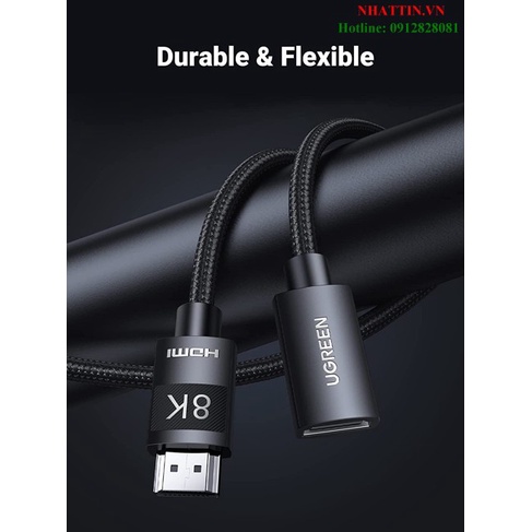 Cáp nối dài HDMI 2.1 âm dương hỗ trợ 8K@60Hz Ugreen cao cấp