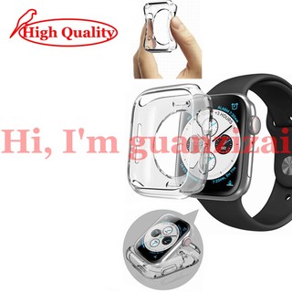 Vỏ Bảo Vệ Bằng TPU Mềm Trong Suốt Cho Đồng Hồ Thông Minh Series 8 / 7 / 6 / 5 / 4 / 3 / 2 / 1,38mm / 42mm / 40mm / 44mm / 49mm