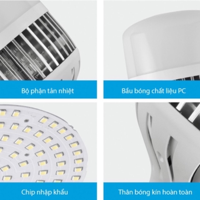 Bóng đèn Led Bulb 50w , 80w , 100w đủ công suất, đui E27, tản nhiệt NHÔM, ánh sáng trắng, dùng cho chụp ảnh, live stream