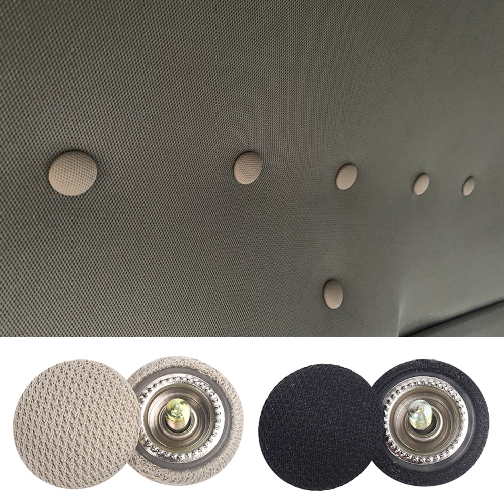 Bộ 10 Đinh Tán, Vít Nở Bọc Vải Nhiều Màu Cố Định Tấm Vải Gắn Trần Ô Tô Xe Hơi