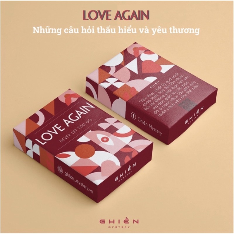 Bộ bài tình yêu "LOVE AGAIN" dành cho cặp đôi hoặc vợ chồng - Thấu hiểu cảm xúc, kết nối trái tim | Ghiền Mystery