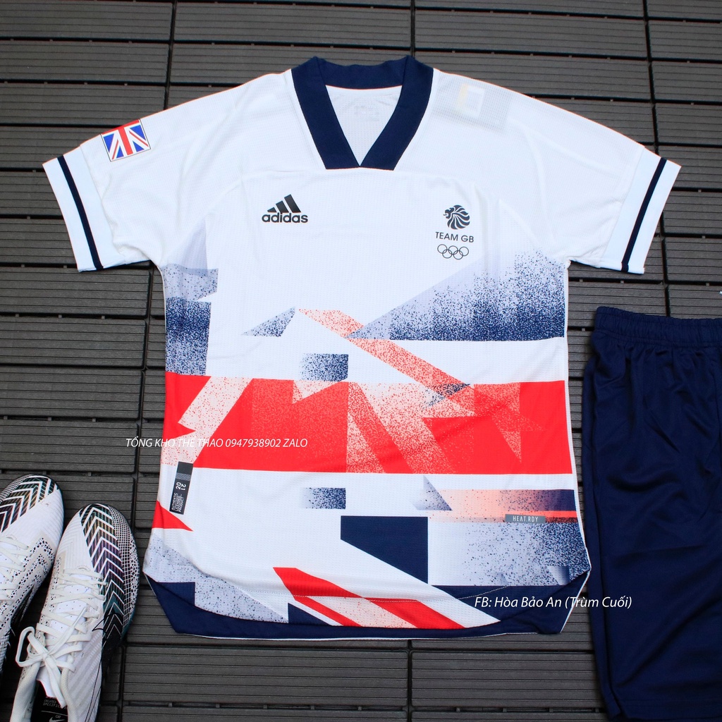 Mẫu áo bóng đá Đội tuyển Anh/England olympic 2022, Bộ quần áo thể thao tuyển England olympic 2022 quần có túi cực chất