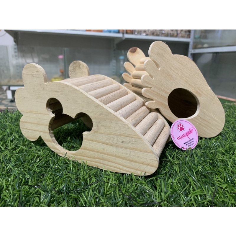 Nhà gỗ tự nhiên đáng yêu cho pet nhỏ