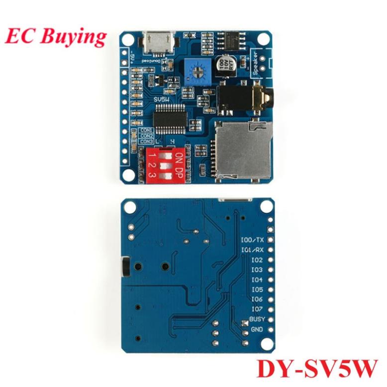 046 Mô Đun Điều Khiển Bằng Giọng Nói DY-SV5W MP3 MP3 Chuyên Dụng Cho Arduino