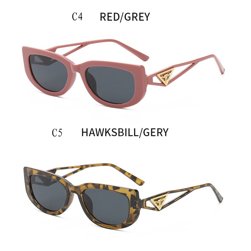 Kính Mát Gọng Tam Giác Phong Cách Hip Hop Âu Mỹ