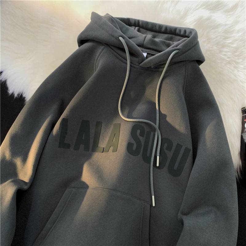 (Hàng Có Sẵn) Áo Khoác Hoodie Nỉ Ngoại Cỡ Màu Nâu Cà Phê Phong Cách Retro Mỹ Mùa Thu Và Mùa Đông Dành Cho Cặp Đôi
