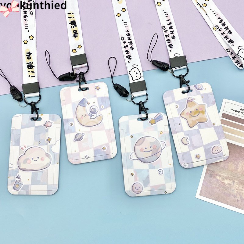 Bao Đựng Thẻ Truy Cập Thẻ Họa Tiết Hoạt Hình ins Dễ Thương Cho Học Sinh YKD ruiyan