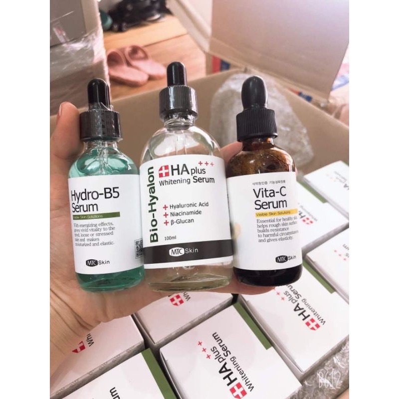 Serum Hydro B5 - Serum HA - Serum Vita C Cấp Ẩm Đẹp Da Cam Kết Chính Hãng