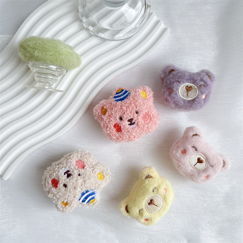 Giá Đỡ Điện Thoại Hình Gấu Bông Màu Trơn Dễ Thương