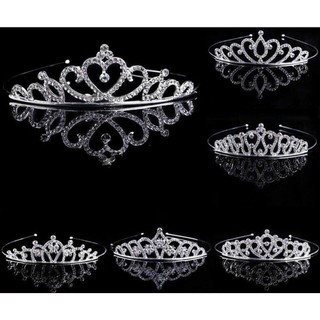 Vương miện hợp kim chất lượng tốt đính đá lấp lánh cho bé gái