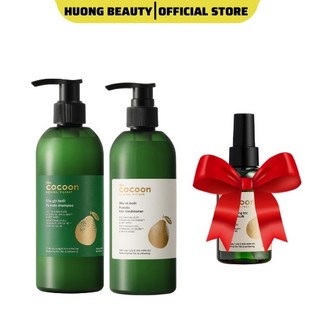 COMBO Dầu gội - dầu xả bưởi Cocoon 310ML giúp kích thích mọc tóc, giảm rụng tóc giúp tóc luôn mềm mượt