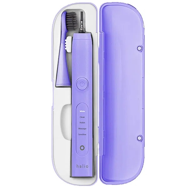 Bàn Chải Điện Halio Sonic Whitening Electric Toothbrush Hồng- Xanh - Tím [Tặng Kèm 2 Đầu Bàn Chải Điện]