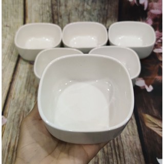 chén sứ vuông sứ Minh Long - chén sứ vuông