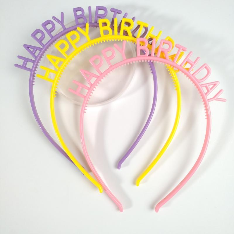 Băng Đô Chữ Happy Birthday Nhiều Màu Sắc Xinh Xắn Cho Nữ