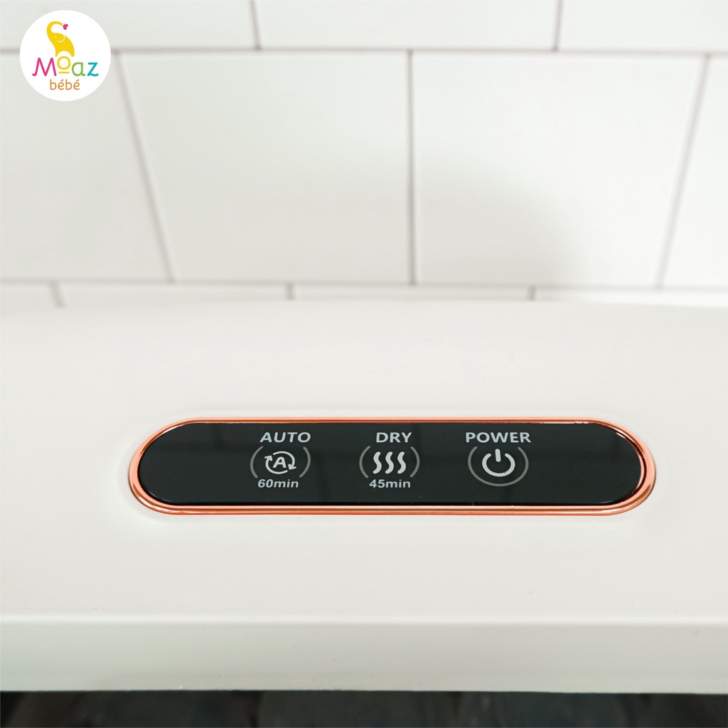 Khay úp bình sữa cho bé Moaz Bebe MB044 có nắp đậy và tiệt trùng sấy khô tia UVC