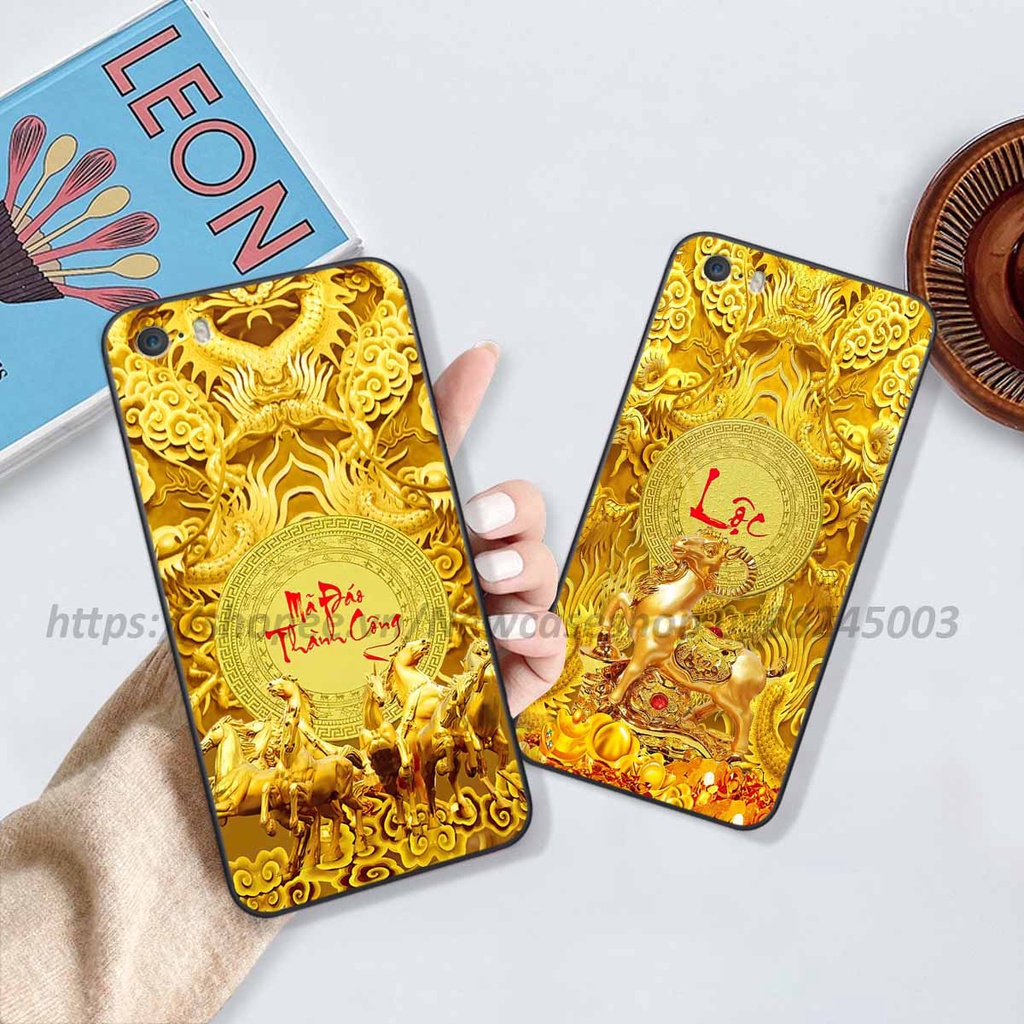 Ốp lưng kính  Iphone 5 / 5S / 5SE in hình 12 Con Giáp Tài Lộc 3D