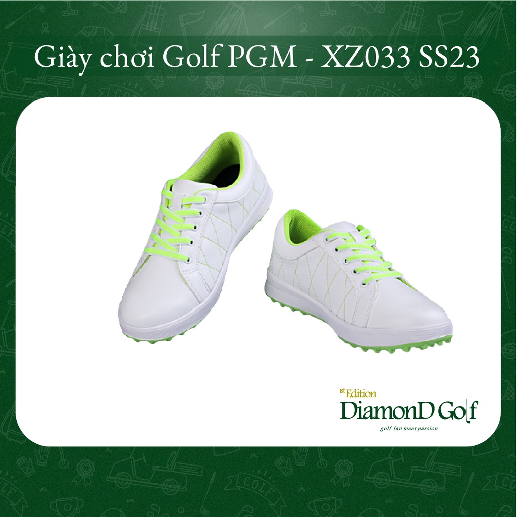 Giày Golf Nữ khoá BOA, chống thấm, siêu nhẹ PGM - XZ033 2023