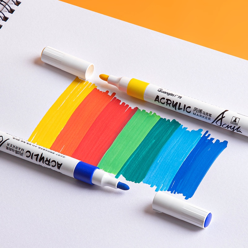 (12 Màu ) Bút Acrylic Marker Có Thể Vẽ Lên Nhiều Chất Liệu GUBH02248