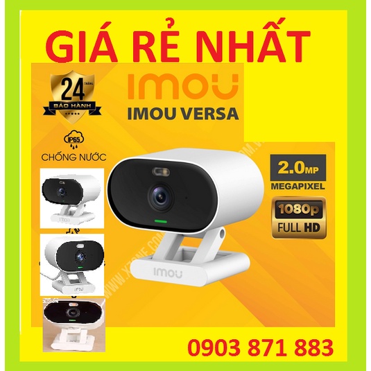 Camera IMOU Versa 2MP - C22FP Camera wifi chống nước, đàm thoại, màu ban đêm, bản quốc tế, chính hãng