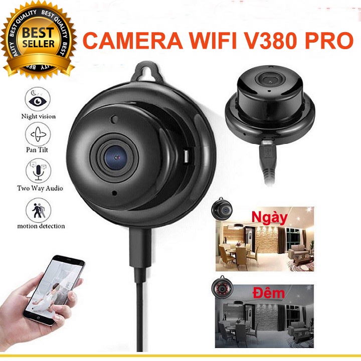 Camera wifi V380 camera giám sát kết nối internet xem từ xa qua điện thoại