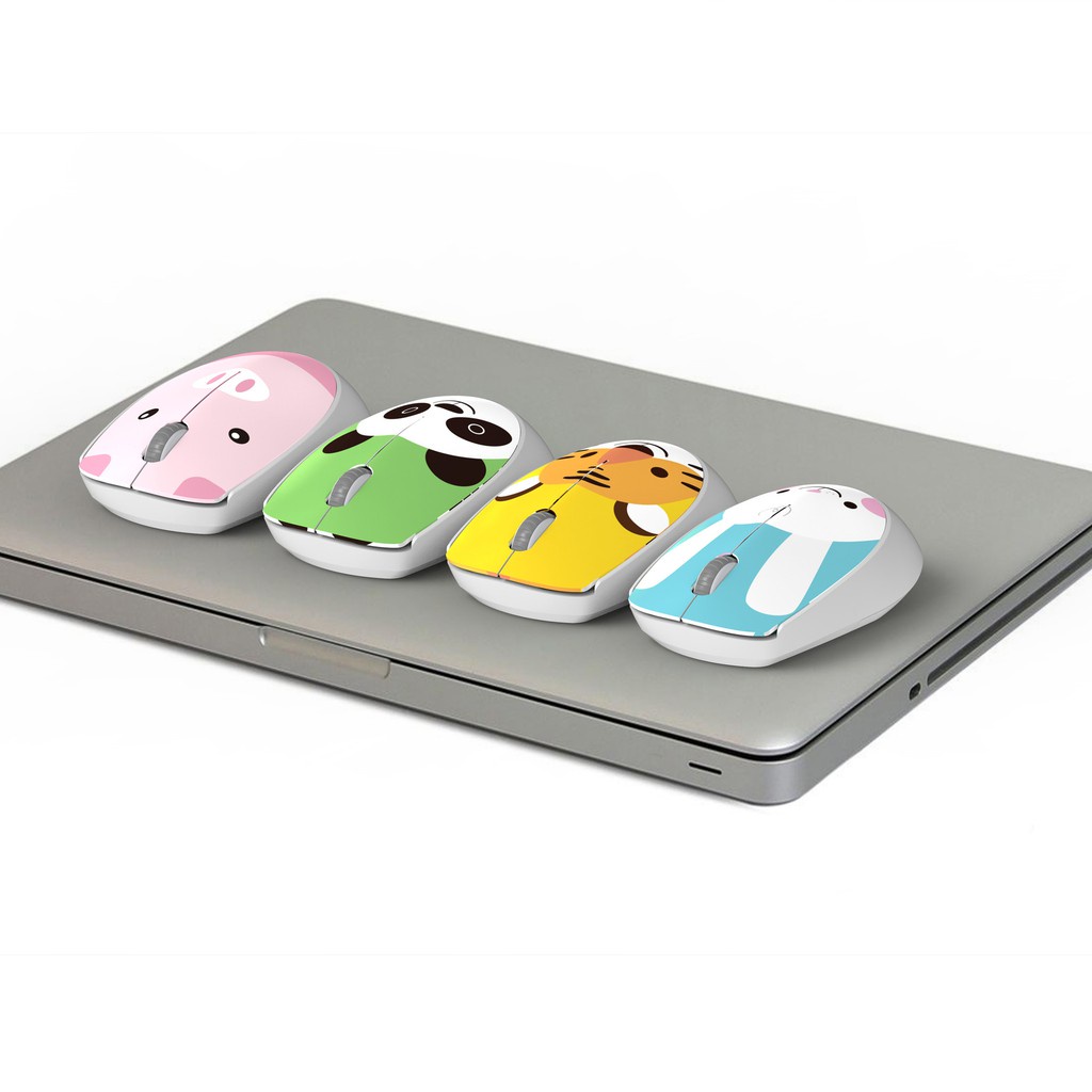 Chuột không dây  2.4Ghz Multi-Color hình con thú cute Rabbit | Panda | Tiger | Pig