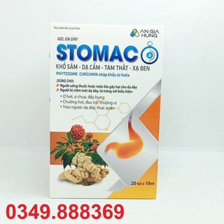 Gel dạ dày stomaco hộp 20 gói thảo dược bảo vệ dạ dày
