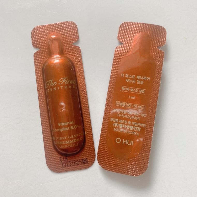 Combo 10 Sample tinh chất Vitamin C chống oxy hóa, dưỡng trắng, mờ thâm nám Ohui The First