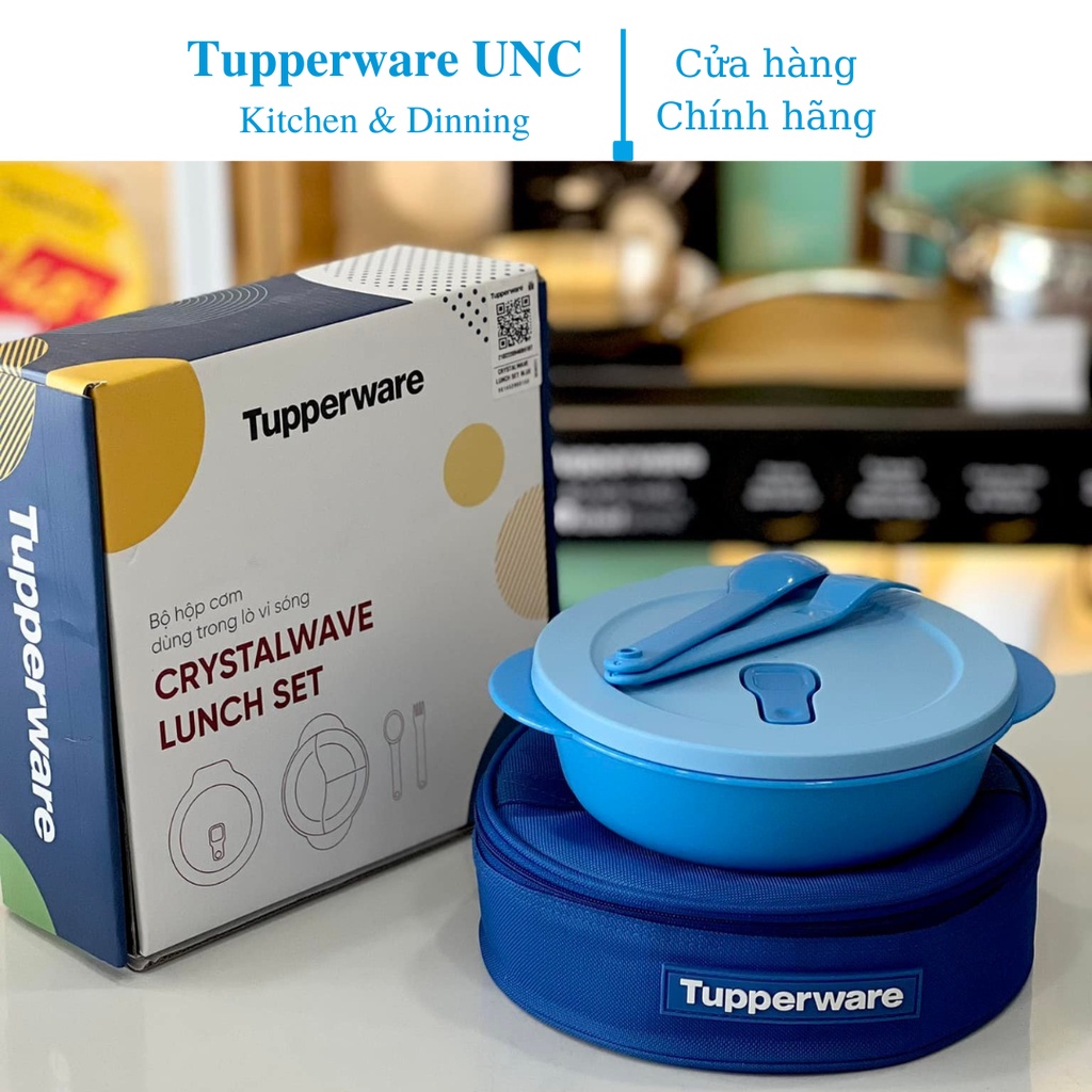 Bộ hộp cơm chia ngăn Tupperware Crystalwave Lunch Set